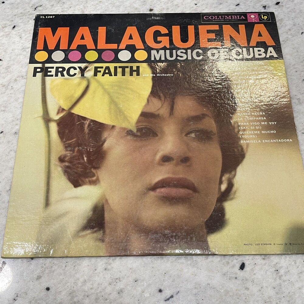 PERCY FAITH MALAGUENA MUSIC OF CUBA 1958 6 EYE 1ST PRESS PROMO LP CL 1267